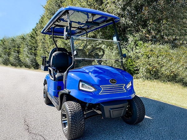 Blue Elite EV 4 Passenger Golf Cart laguna woods golf cart rental, golf cart rentals