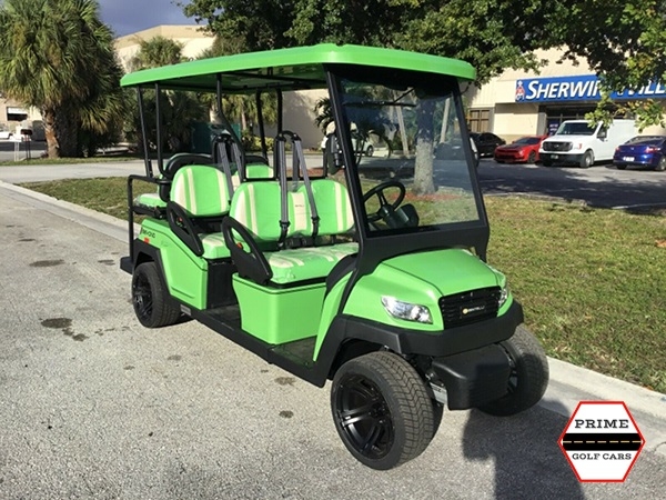 Lime Bintelli Beyond 6 Passenger Golf Cart affordable golf cart rental, golf cart rent laguna woods golf cart rental