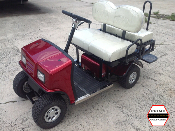 Maroon Cricket SX3 Mini Mobility Golf Cart affordable golf cart rental, golf cart rent laguna woods golf cart rental