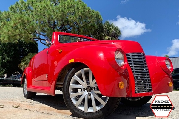 Red America EV 39 Roadster 4 Passenger Golf Cart affordable golf cart rental, golf cart rent laguna woods golf cart rental