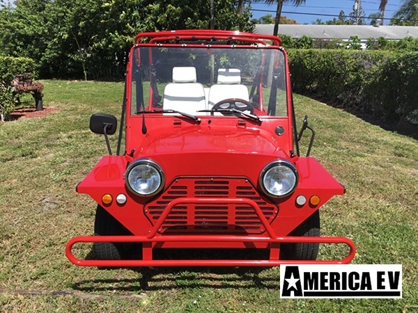 Red Mokee 4 Passenger Golf Cart affordable golf cart rental, golf cart rent laguna woods golf cart rental
